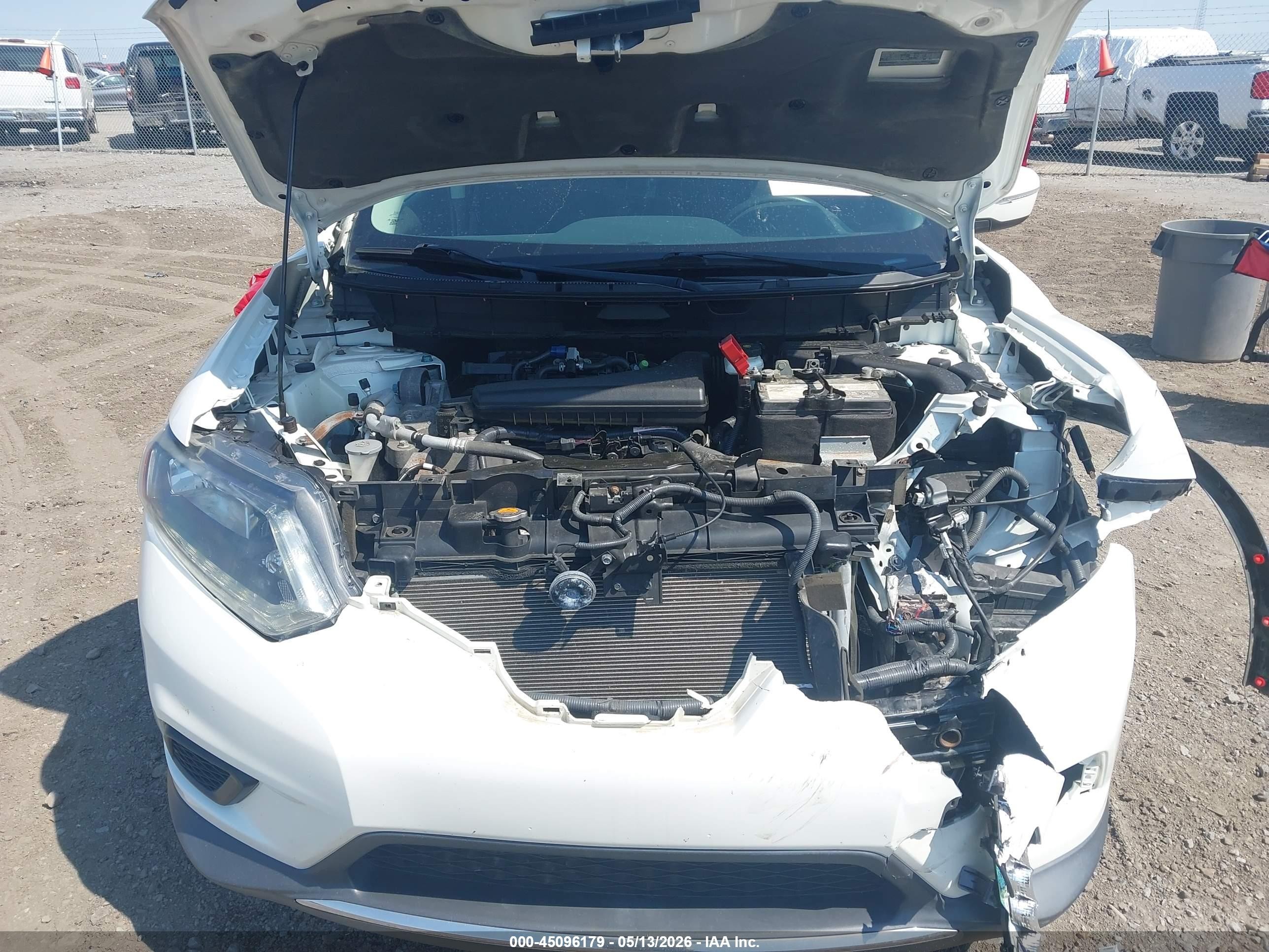 2014 Nissan Rogue Sv White vin: 5N1AT2MVXEC783276