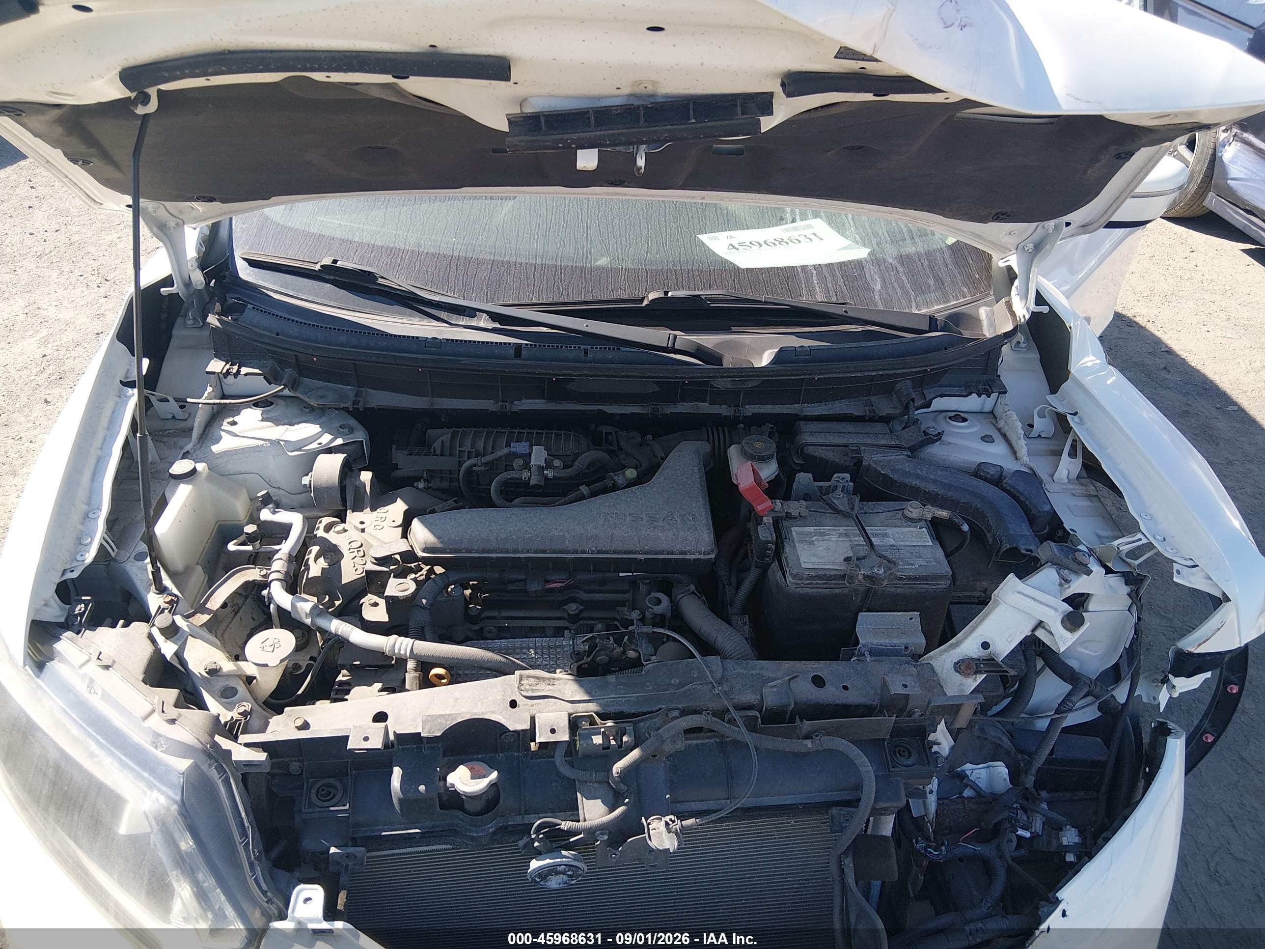 2014 Nissan Rogue Sv White vin: 5N1AT2MVXEC783276