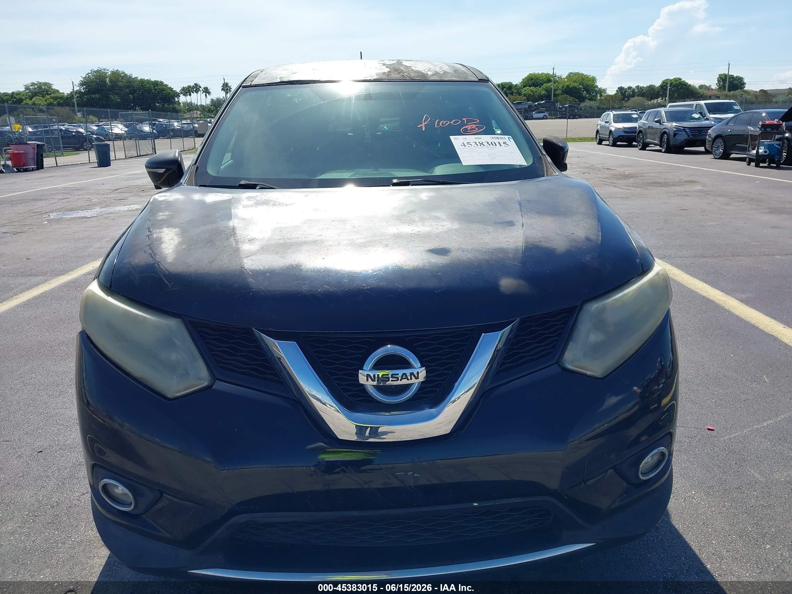 2014 Nissan Rogue Sl Black vin: 5N1AT2MVXEC787019