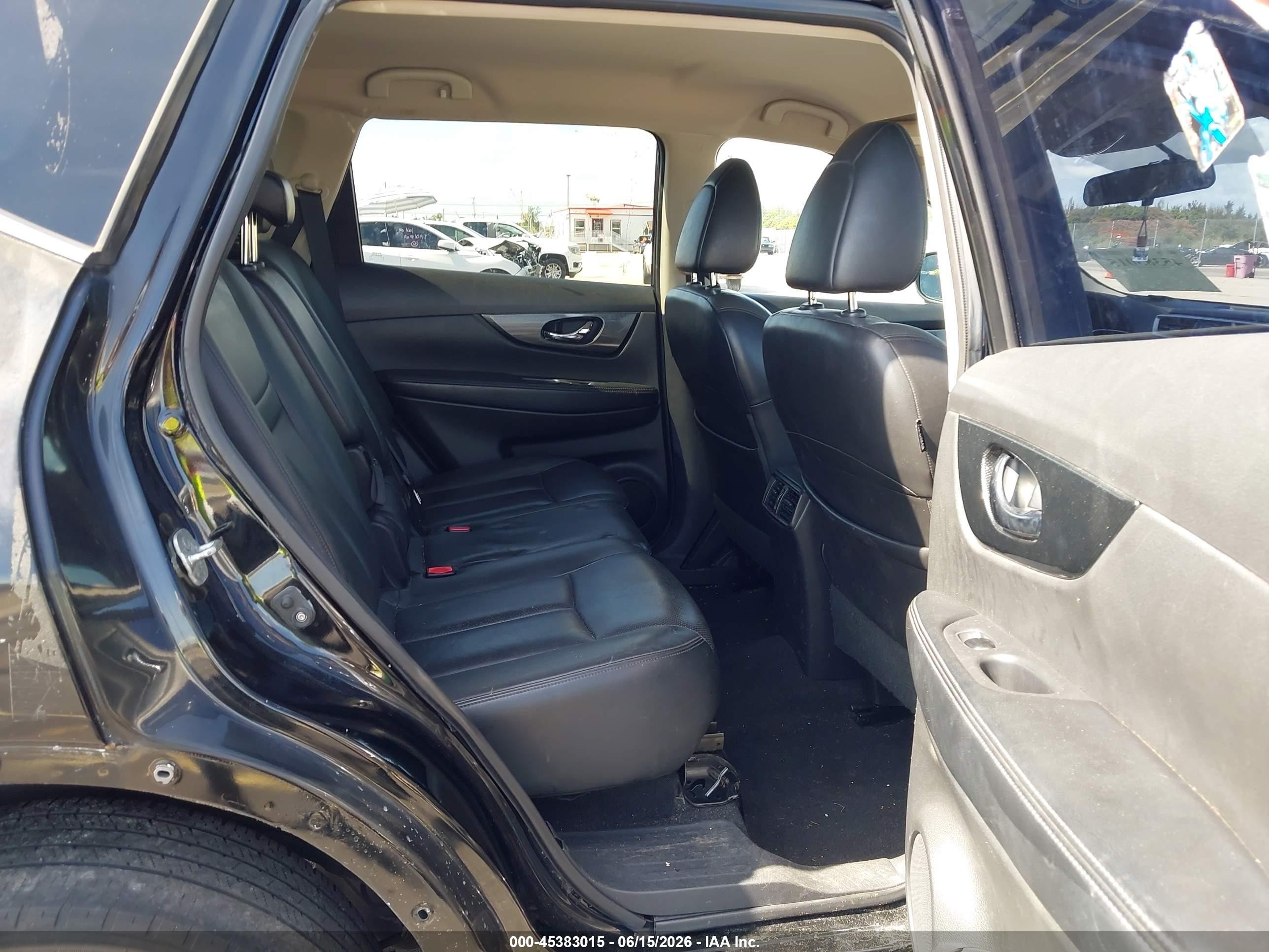 2014 Nissan Rogue Sl Black vin: 5N1AT2MVXEC787019
