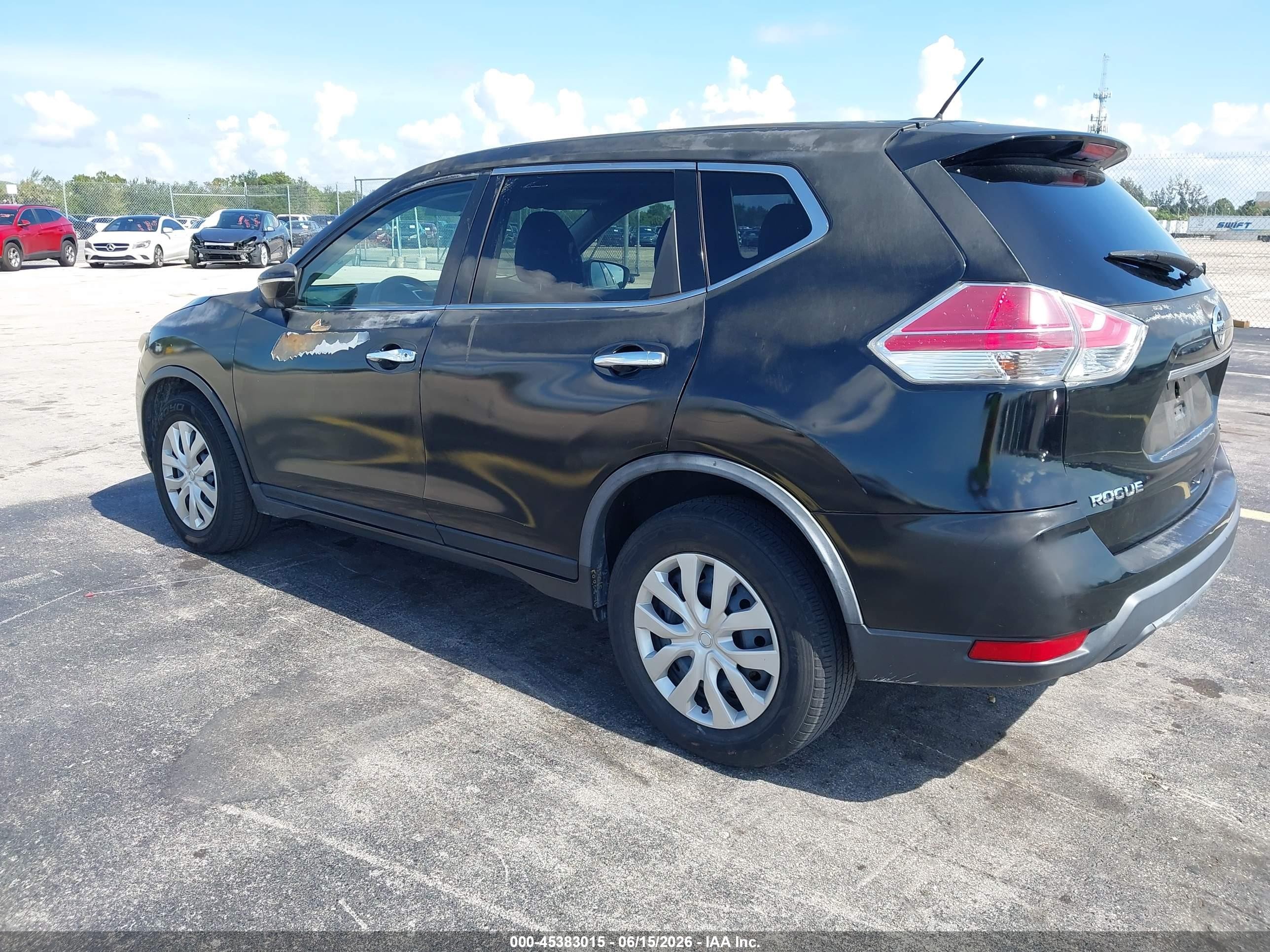 2014 Nissan Rogue Sl Black vin: 5N1AT2MVXEC787019