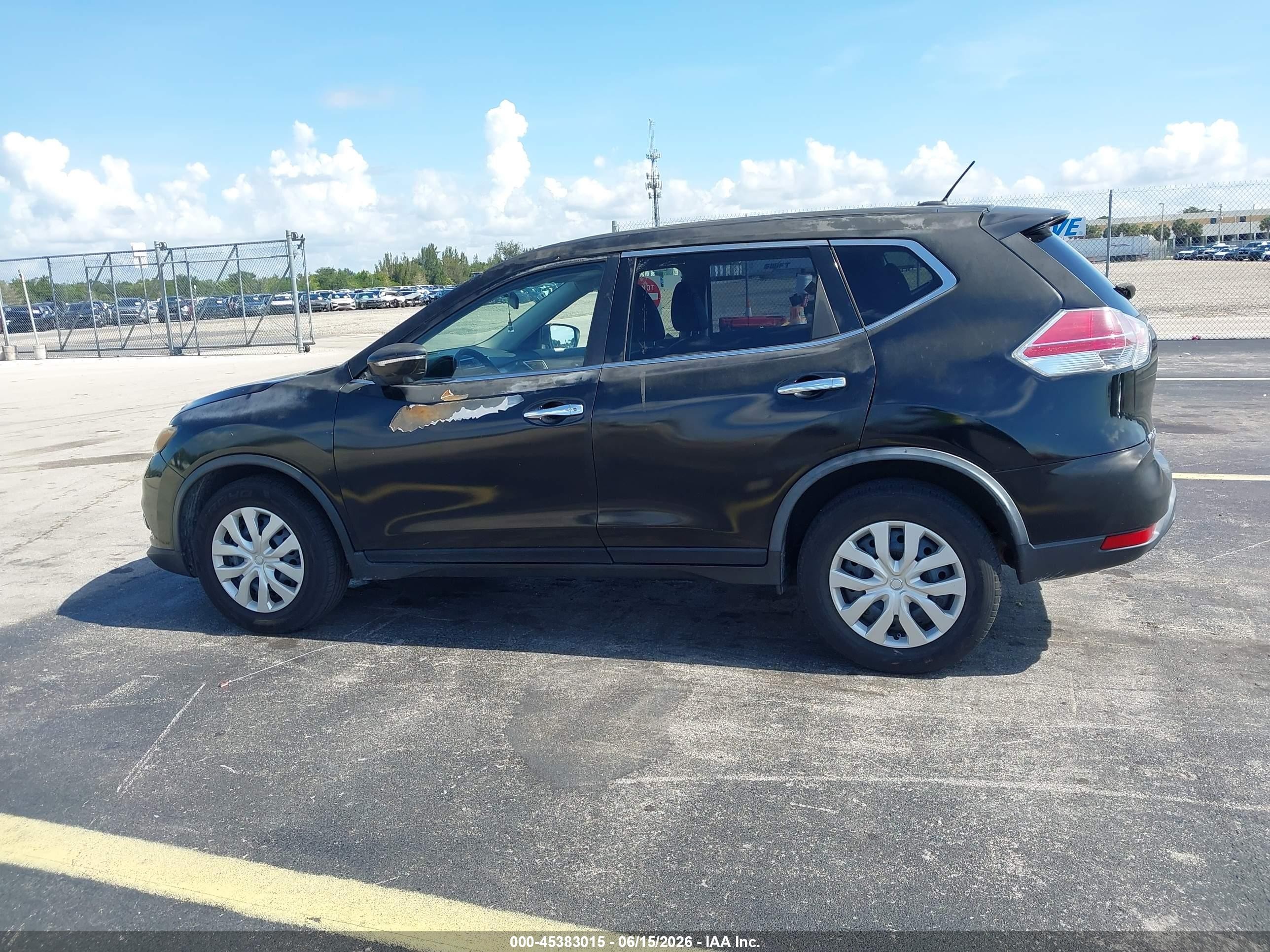 2014 Nissan Rogue Sl Black vin: 5N1AT2MVXEC787019