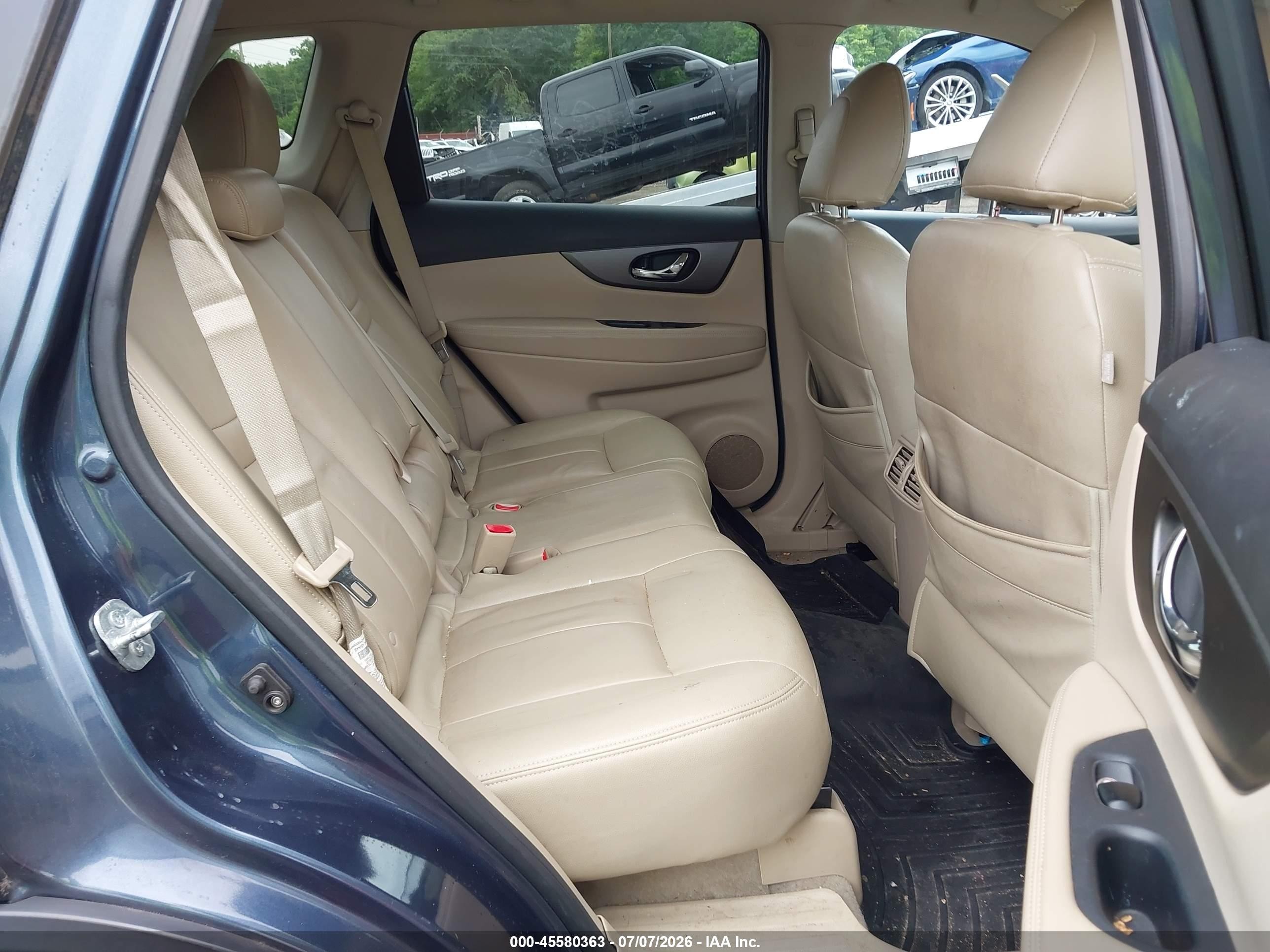 2014 Nissan Rogue Sv Blue vin: 5N1AT2MVXEC797629