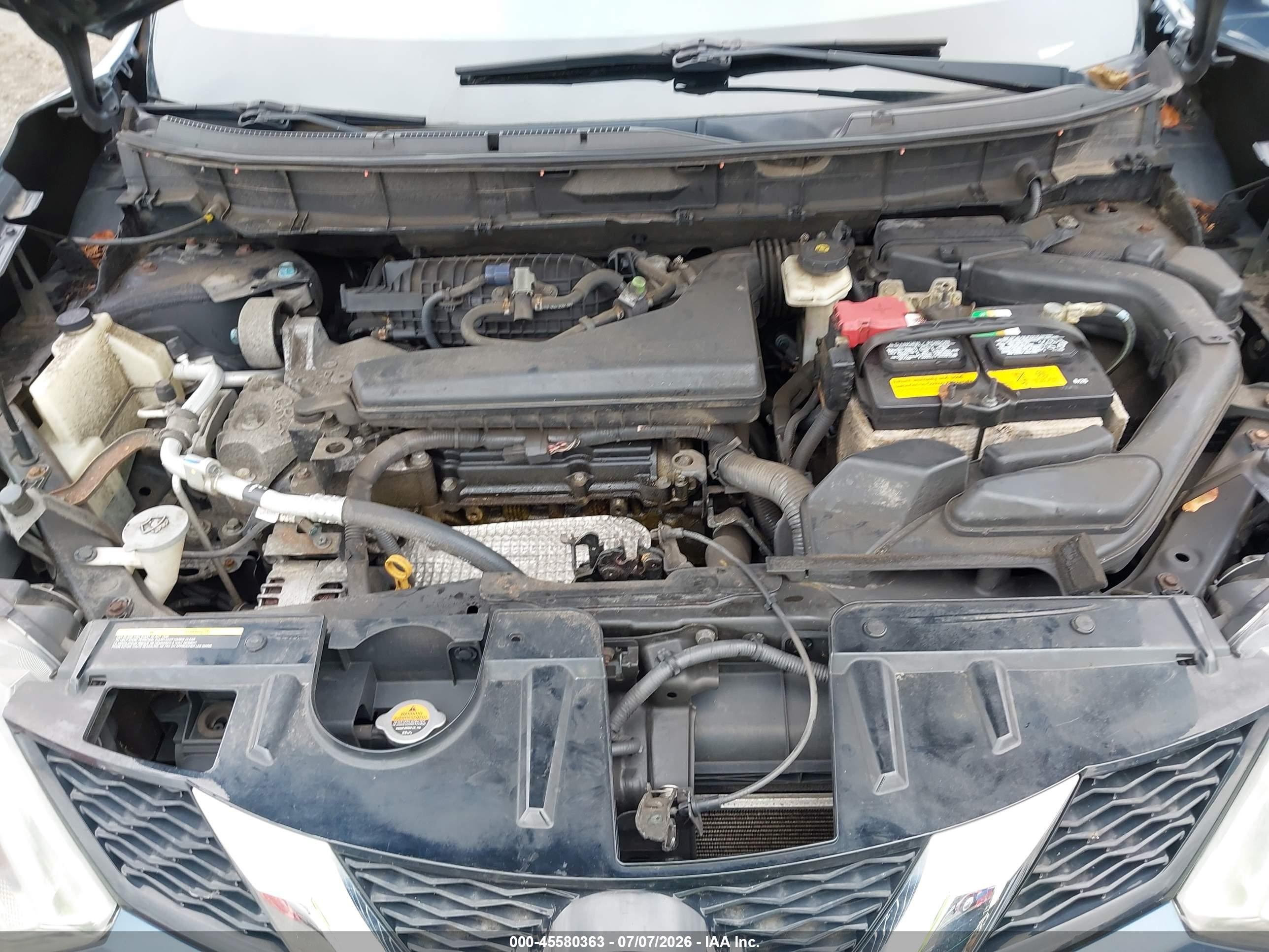 2014 Nissan Rogue Sv Blue vin: 5N1AT2MVXEC797629