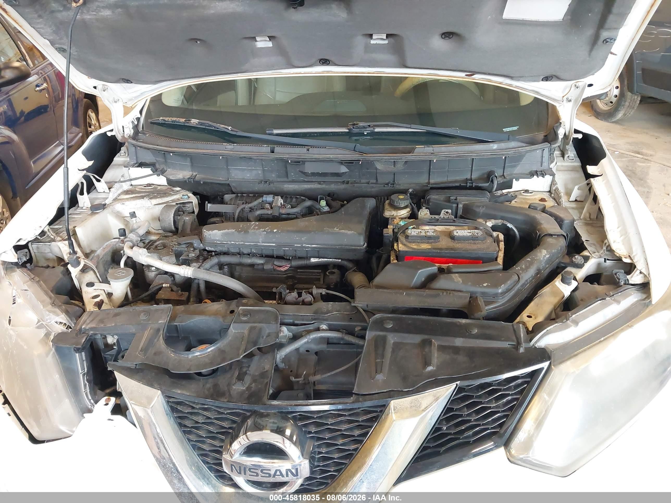 2014 Nissan Rogue Sl White vin: 5N1AT2MVXEC799364