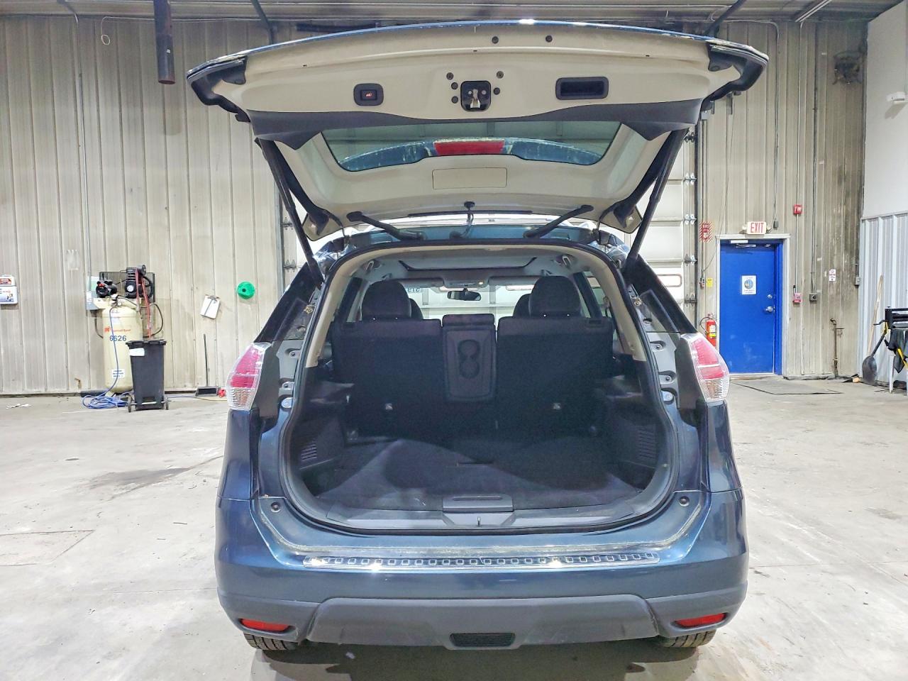2014 Nissan Rogue Sl Blue vin: 5N1AT2MVXEC805955