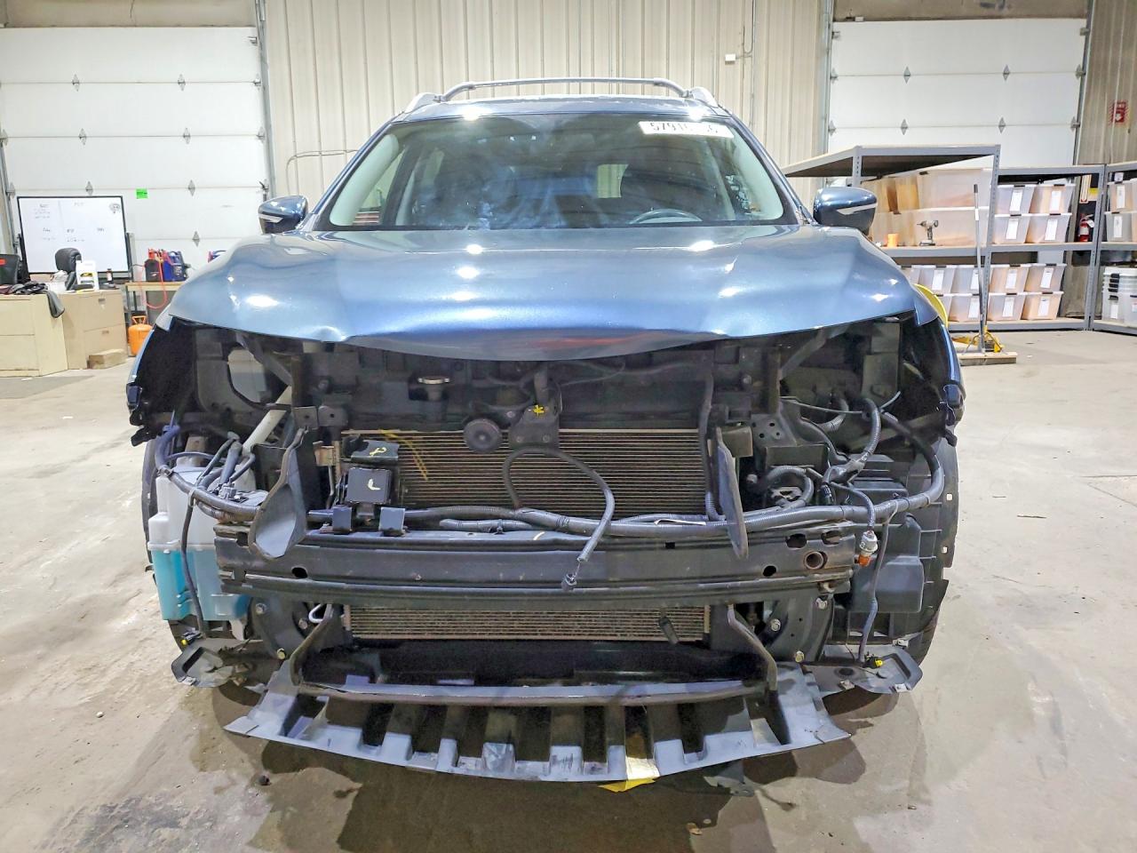 2014 Nissan Rogue Sl Blue vin: 5N1AT2MVXEC805955