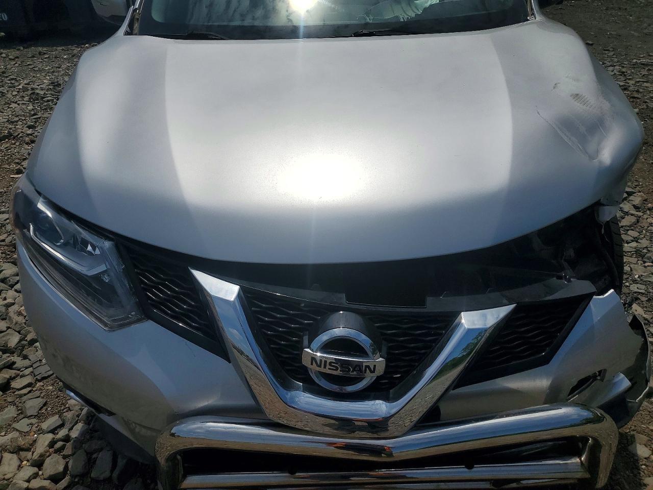 2014 Nissan Rogue Sl Silver vin: 5N1AT2MVXEC806037
