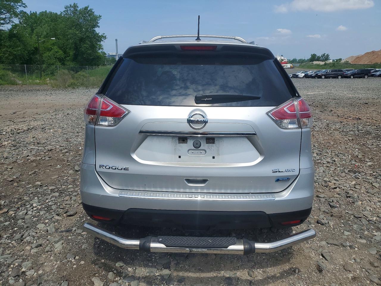 2014 Nissan Rogue Sl Silver vin: 5N1AT2MVXEC806037