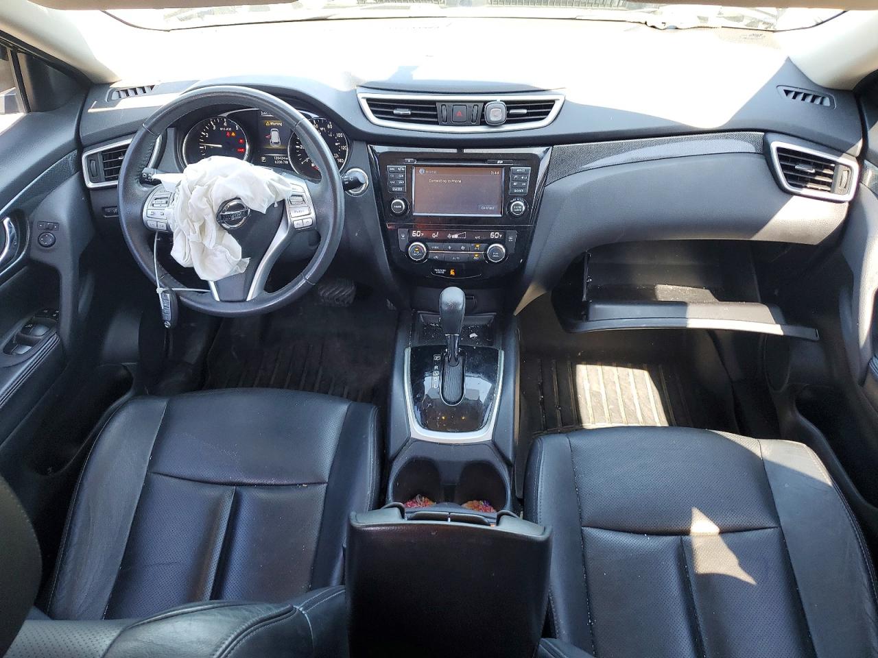 2014 Nissan Rogue Sl Black vin: 5N1AT2MVXEC814381