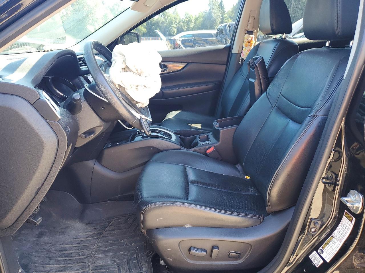 2014 Nissan Rogue Sl Black vin: 5N1AT2MVXEC814381