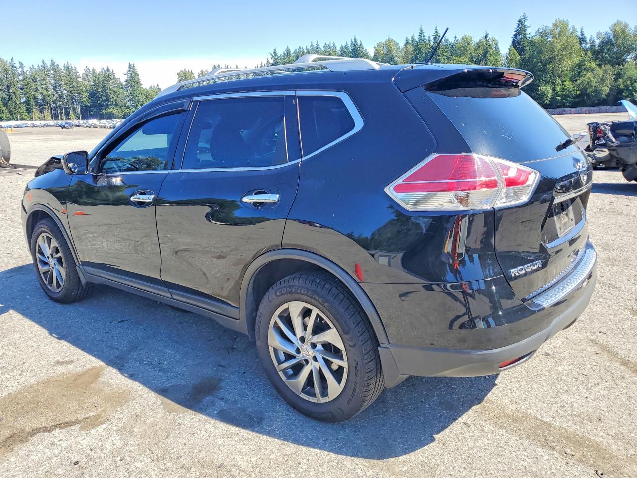 2014 Nissan Rogue Sl Black vin: 5N1AT2MVXEC814381