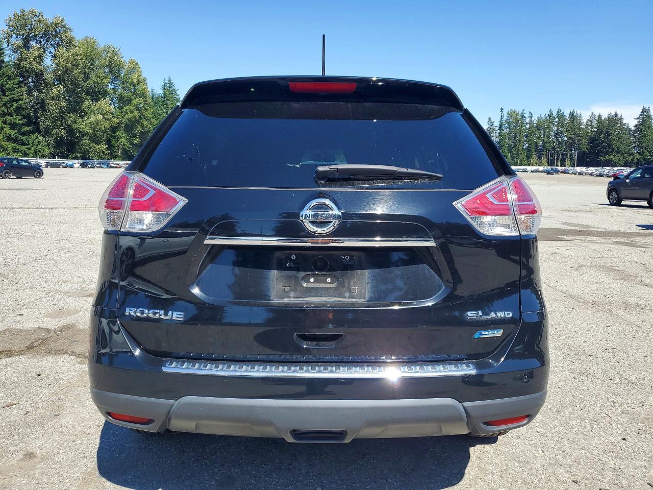 2014 Nissan Rogue Sl Black vin: 5N1AT2MVXEC814381