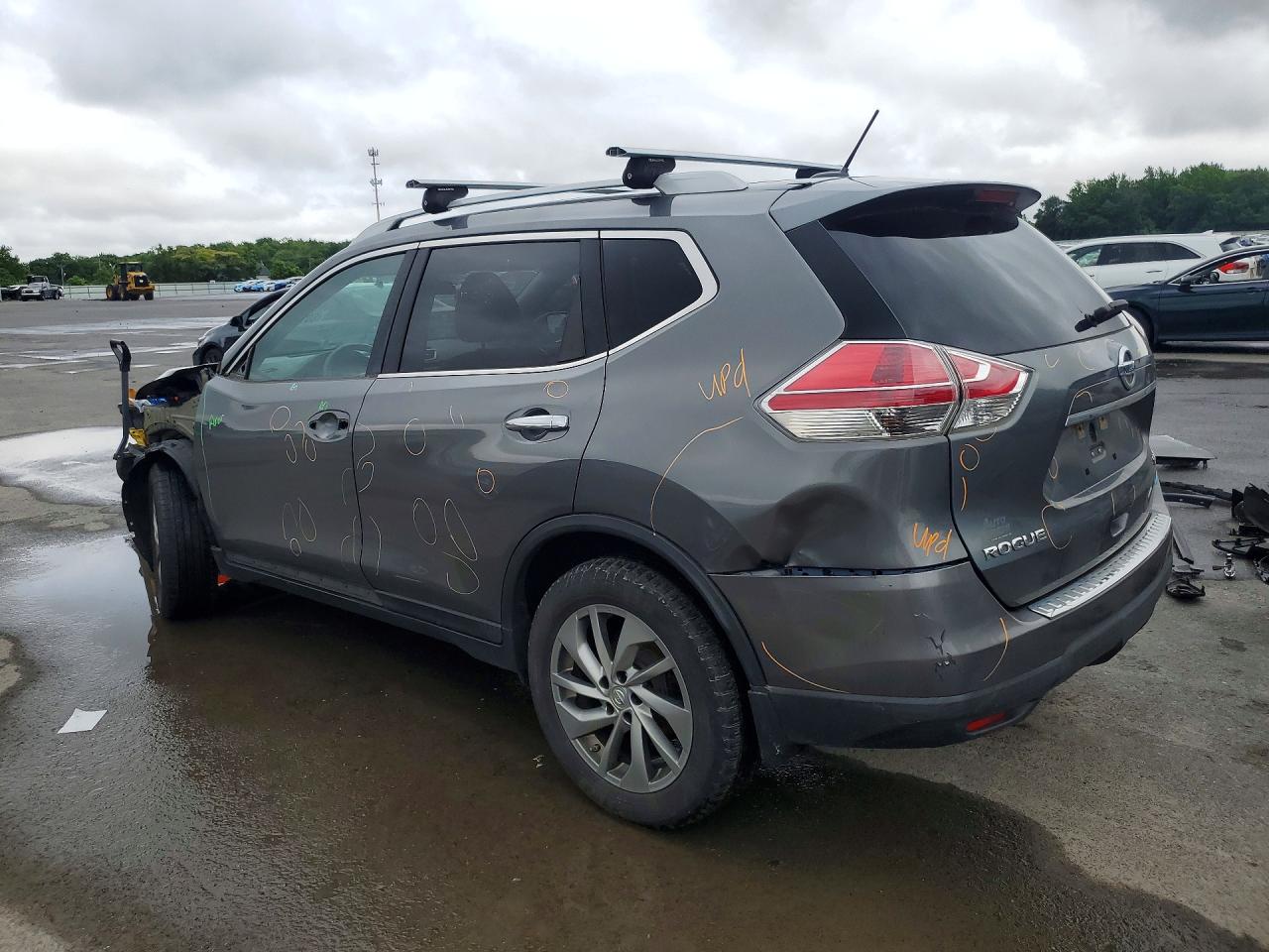 2014 Nissan Rogue S Gray vin: 5N1AT2MVXEC821007