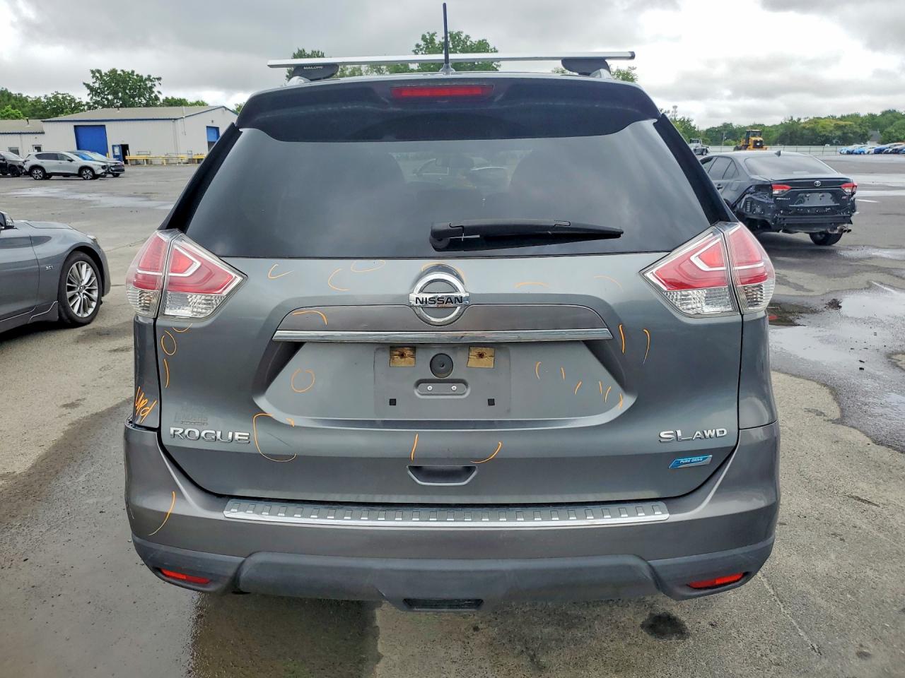 2014 Nissan Rogue S Gray vin: 5N1AT2MVXEC821007