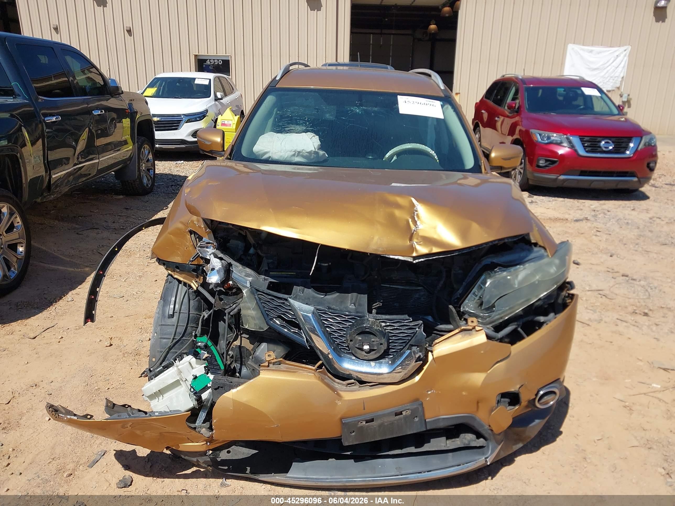 2014 Nissan Rogue Sl Gold vin: 5N1AT2MVXEC836168
