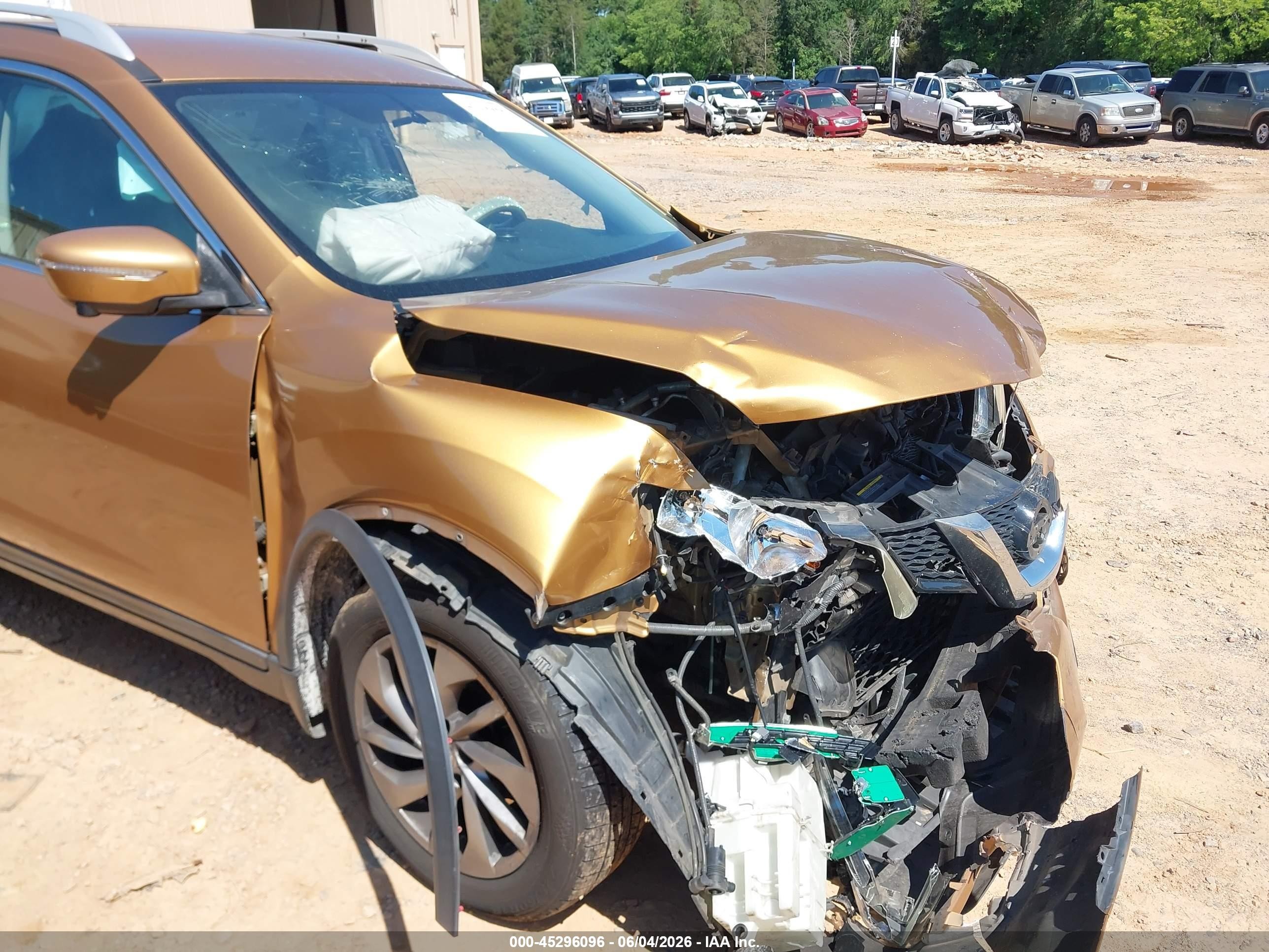 2014 Nissan Rogue Sl Gold vin: 5N1AT2MVXEC836168
