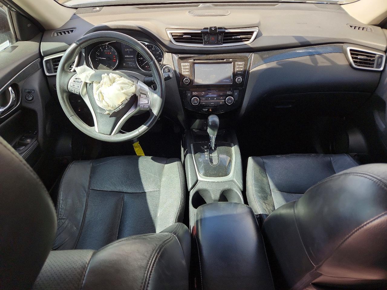 2014 Nissan Rogue Sl Gray vin: 5N1AT2MVXEC837952