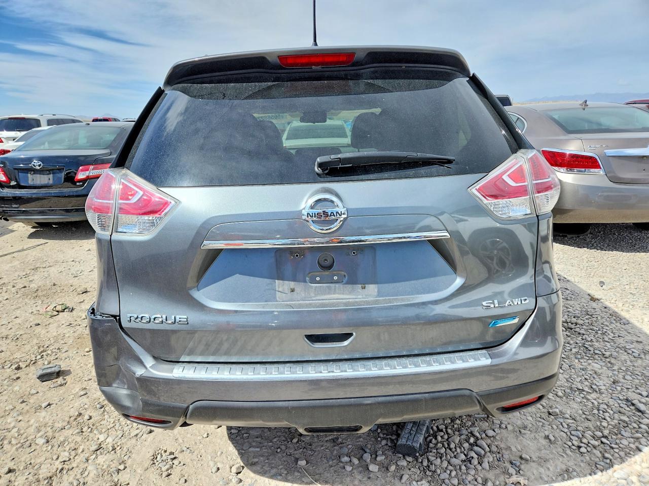 2014 Nissan Rogue Sl Gray vin: 5N1AT2MVXEC837952