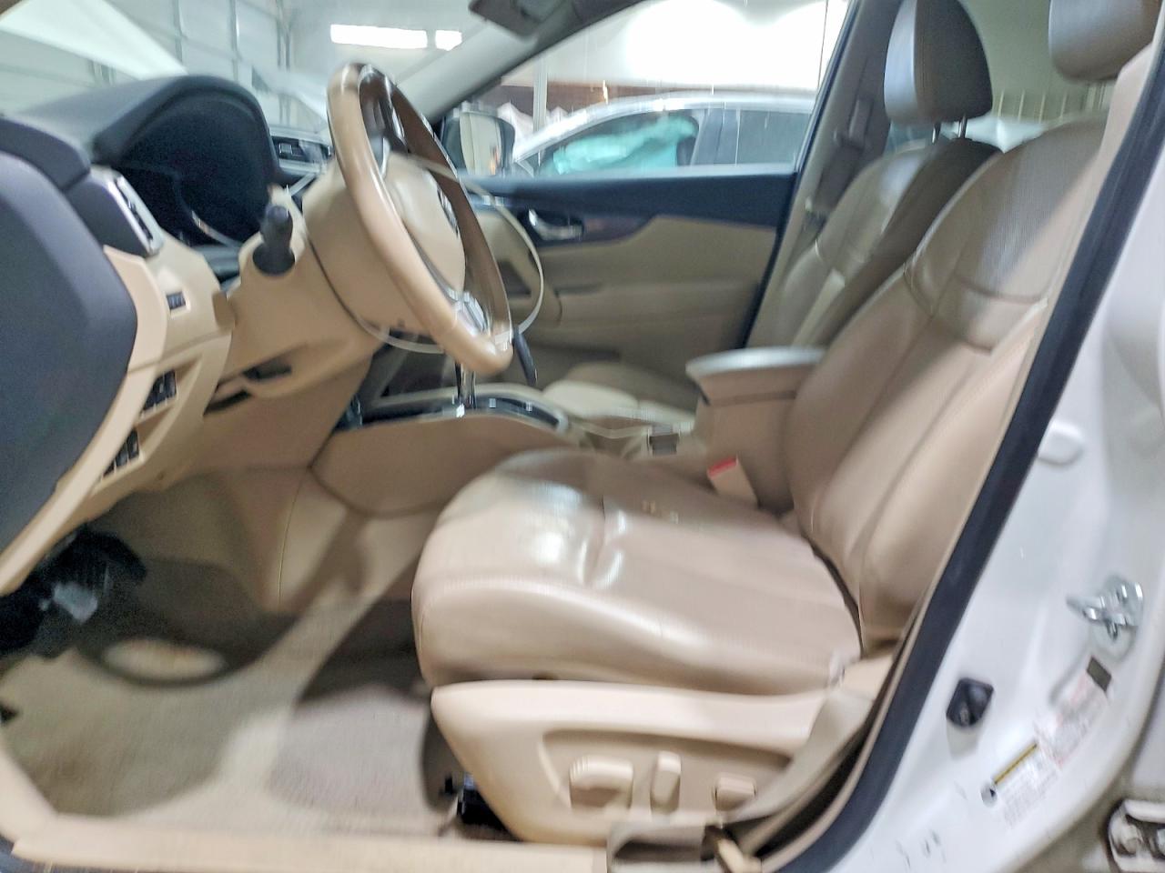 2014 Nissan Rogue Sl White vin: 5N1AT2MVXEC844433