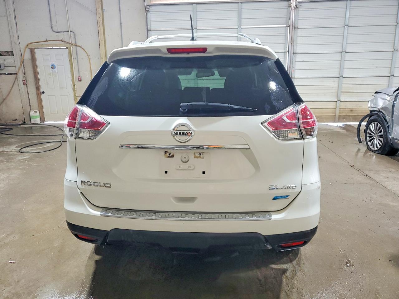2014 Nissan Rogue Sl White vin: 5N1AT2MVXEC844433