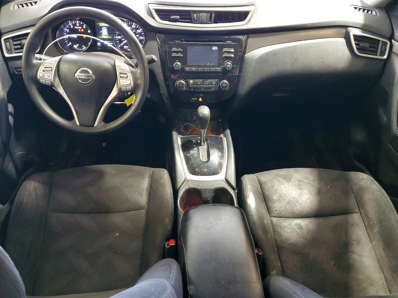 2014 Nissan Rogue S White vin: 5N1AT2MVXEC849485