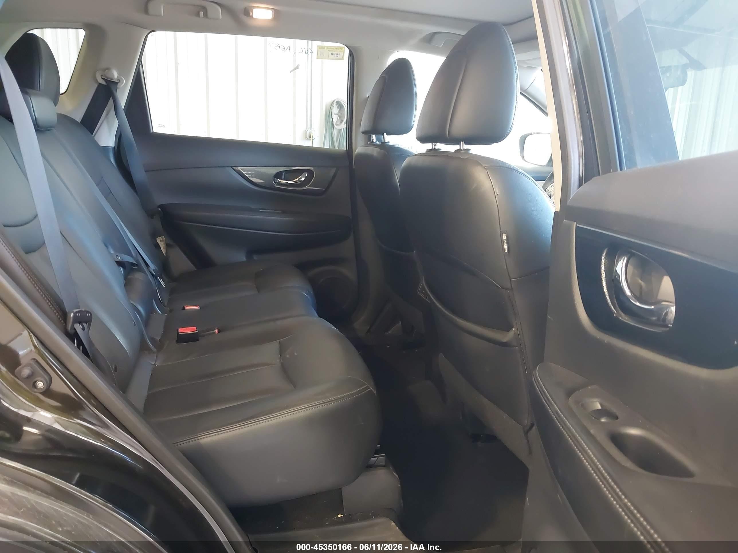 2014 Nissan Rogue Sl Black vin: 5N1AT2MVXEC850829