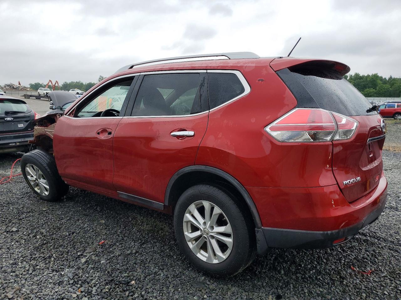 2014 Nissan Rogue Sv Red vin: 5N1AT2MVXEC861829