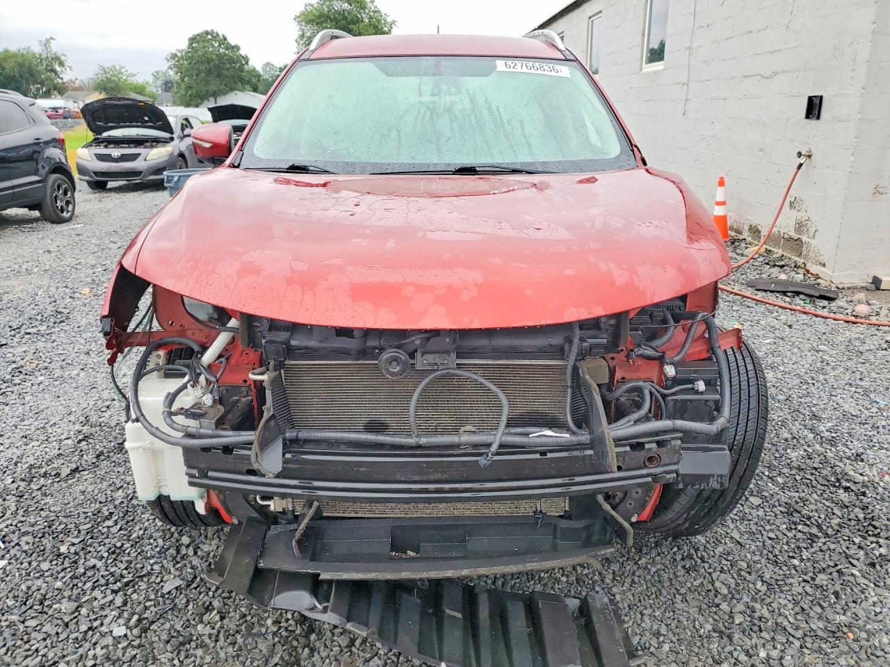 2014 Nissan Rogue Sv Red vin: 5N1AT2MVXEC861829