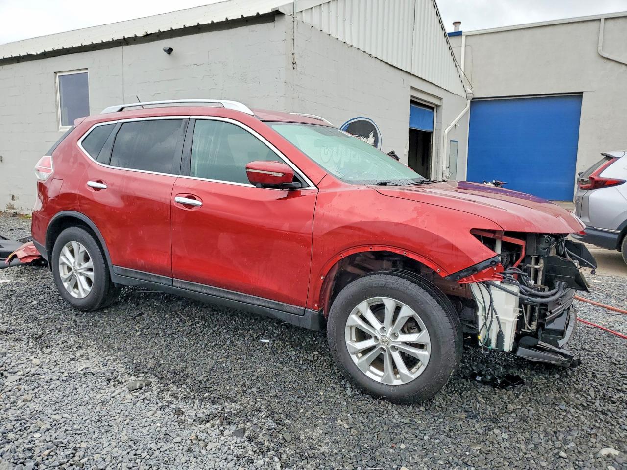 2014 Nissan Rogue Sv Red vin: 5N1AT2MVXEC861829