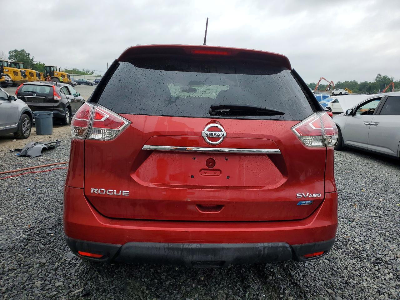 2014 Nissan Rogue Sv Red vin: 5N1AT2MVXEC861829