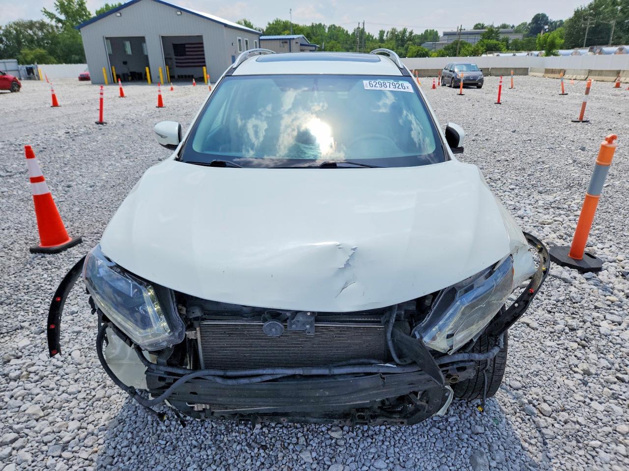 2015 Nissan Rogue Sv White vin: 5N1AT2MVXFC756273