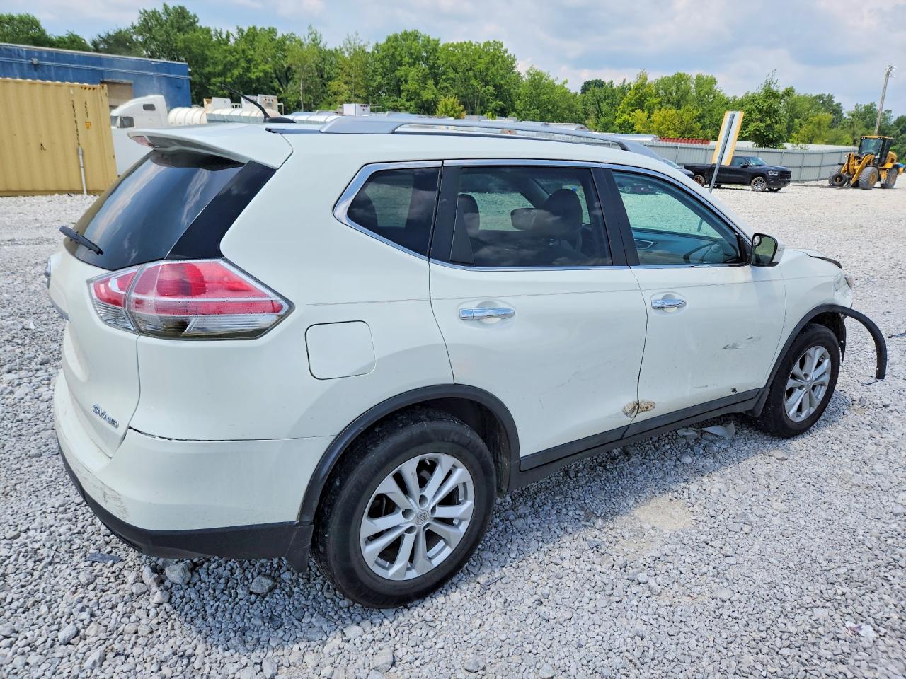2015 Nissan Rogue Sv White vin: 5N1AT2MVXFC756273