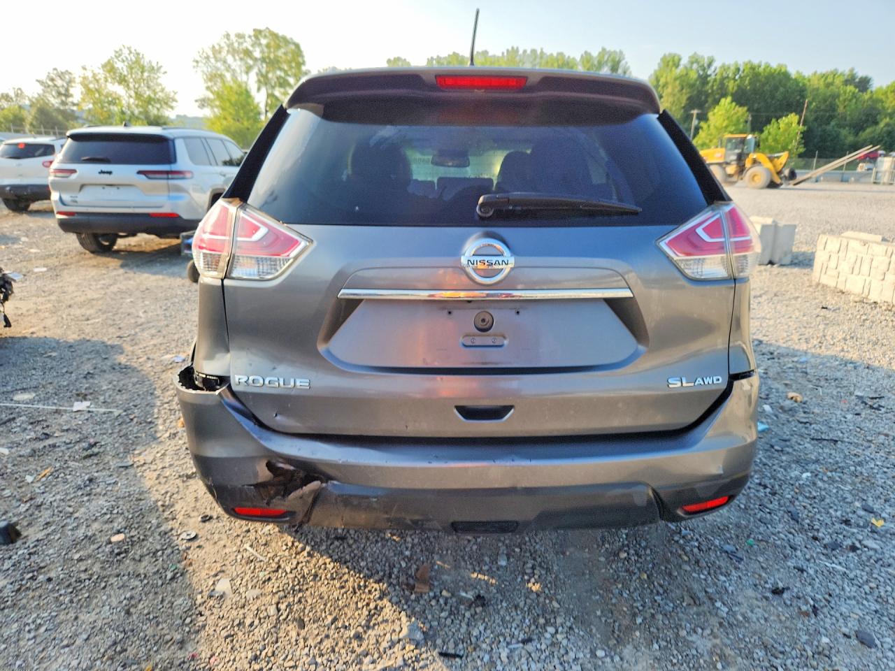 2015 Nissan Rogue Sl Gray vin: 5N1AT2MVXFC758704