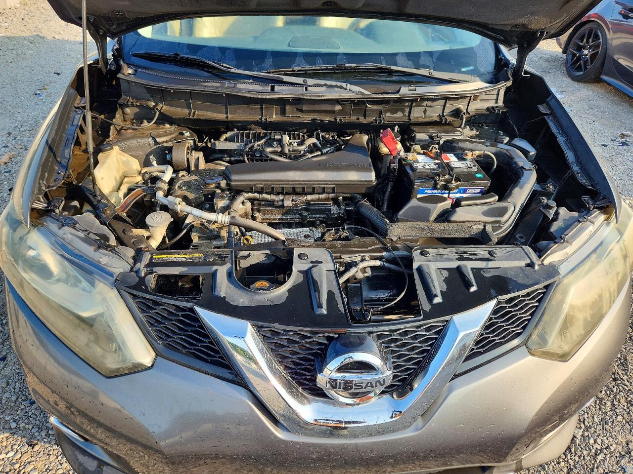 2015 Nissan Rogue Sl Gray vin: 5N1AT2MVXFC758704