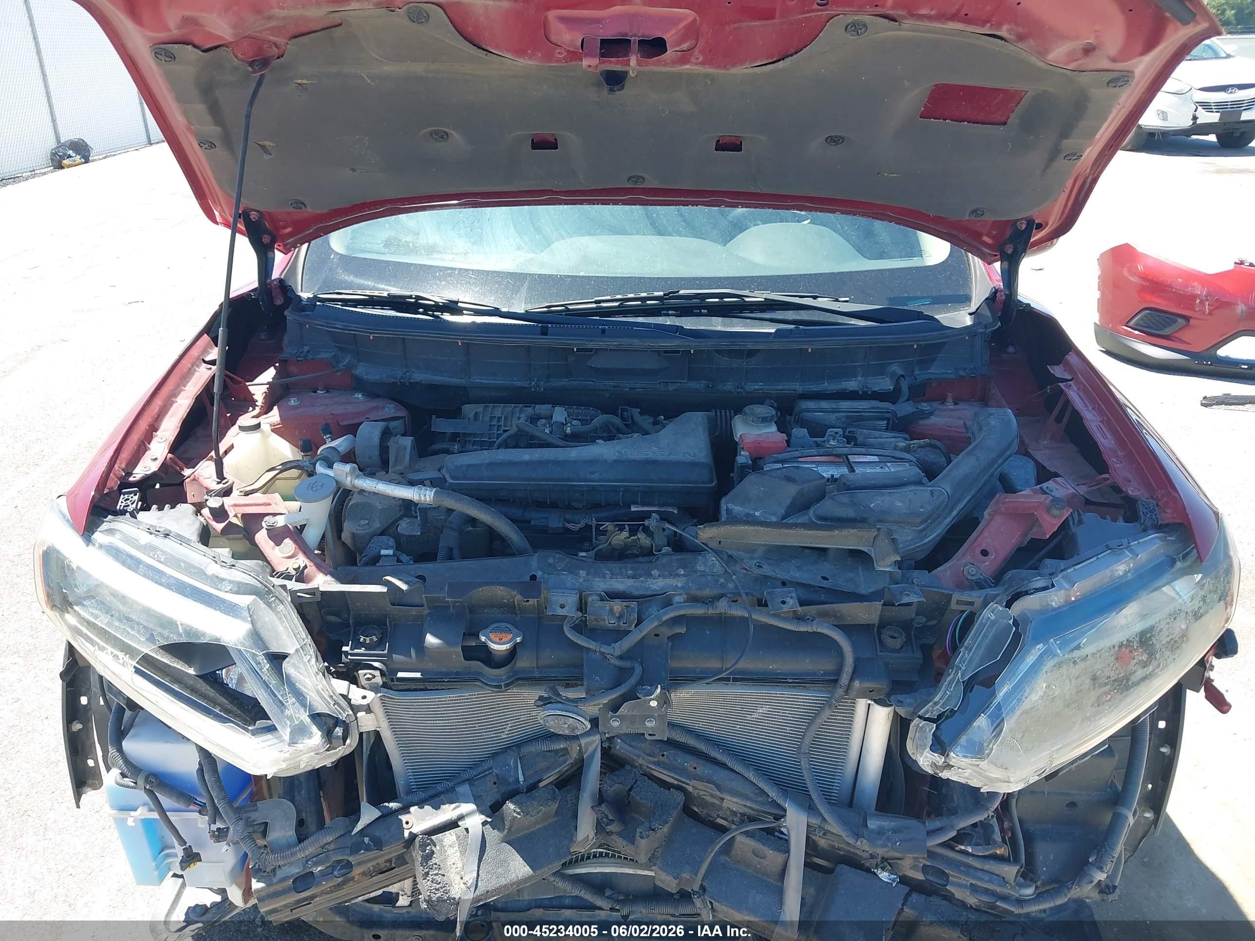 2015 Nissan Rogue Sv Red vin: 5N1AT2MVXFC770495