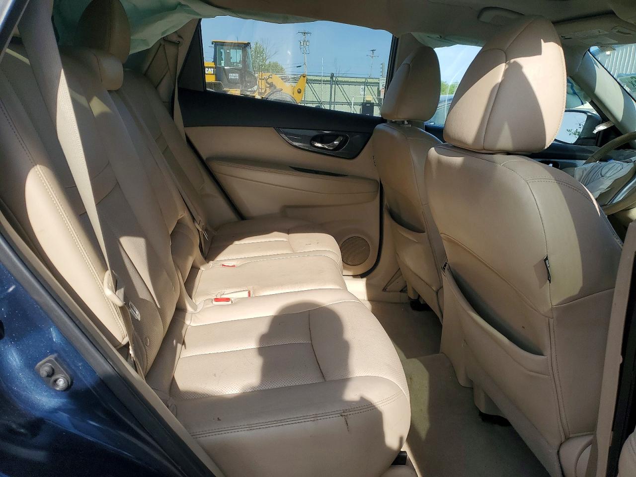 2015 Nissan Rogue Sl Blue vin: 5N1AT2MVXFC770772