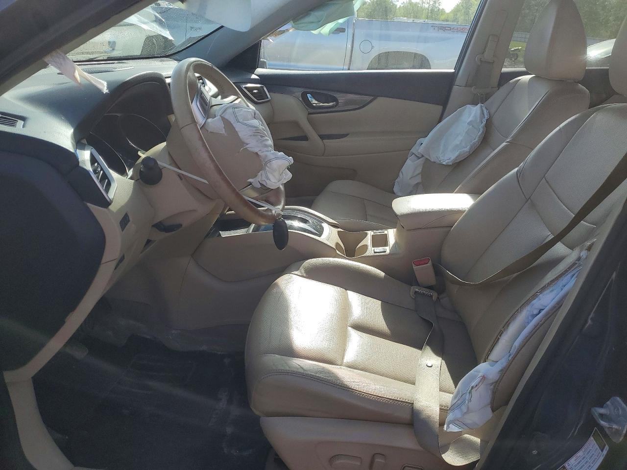 2015 Nissan Rogue Sl Blue vin: 5N1AT2MVXFC770772