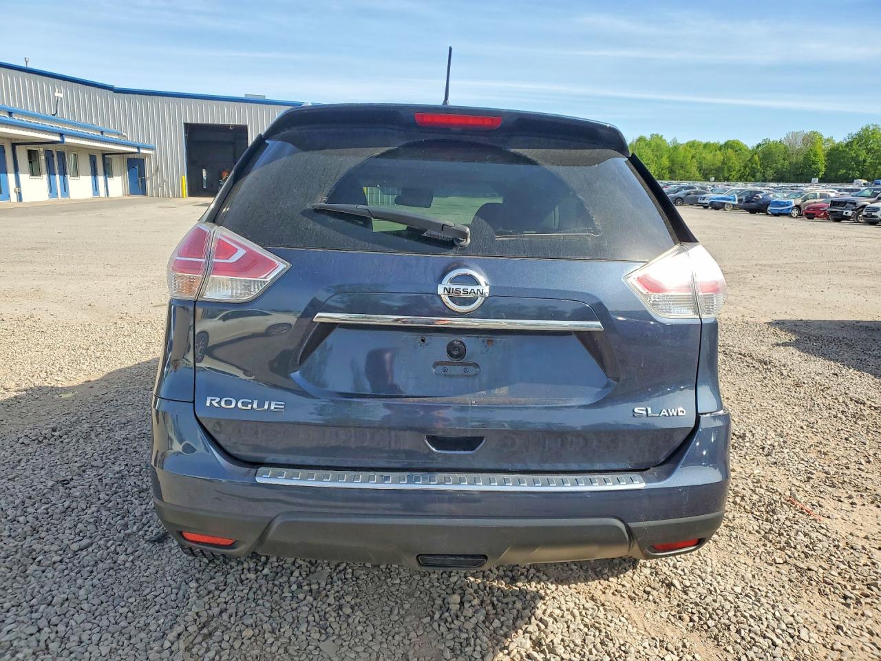2015 Nissan Rogue Sl Blue vin: 5N1AT2MVXFC770772