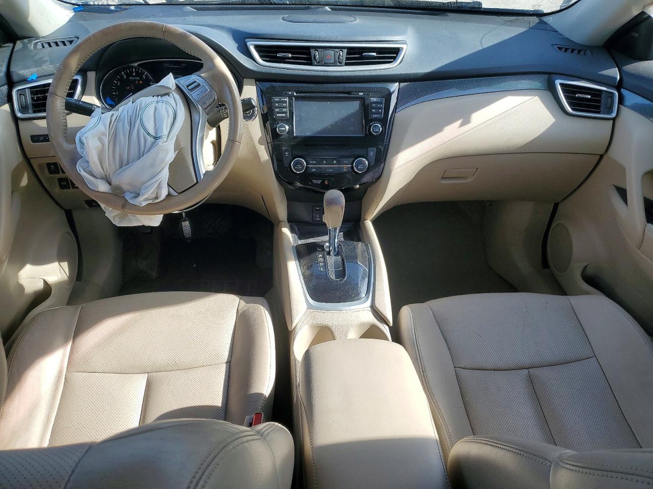 2015 Nissan Rogue Sl Blue vin: 5N1AT2MVXFC770772