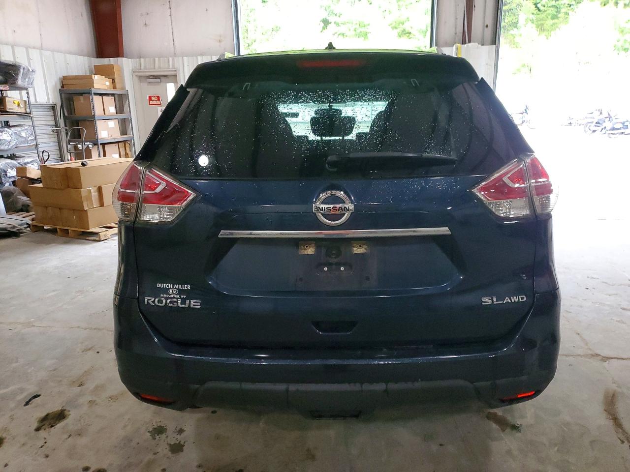 2015 Nissan Rogue Sl Blue vin: 5N1AT2MVXFC776720