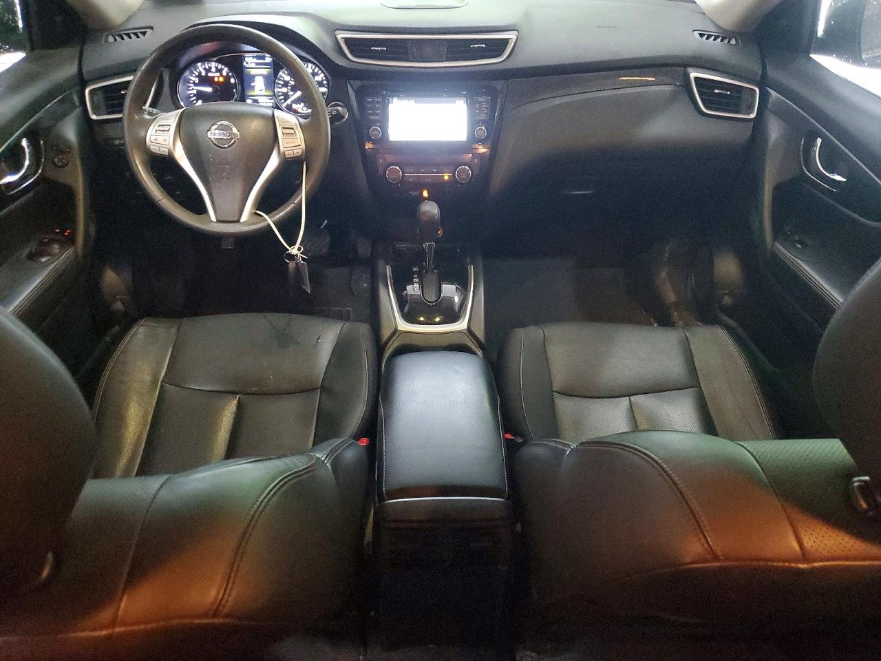 2015 Nissan Rogue Sl Blue vin: 5N1AT2MVXFC776720