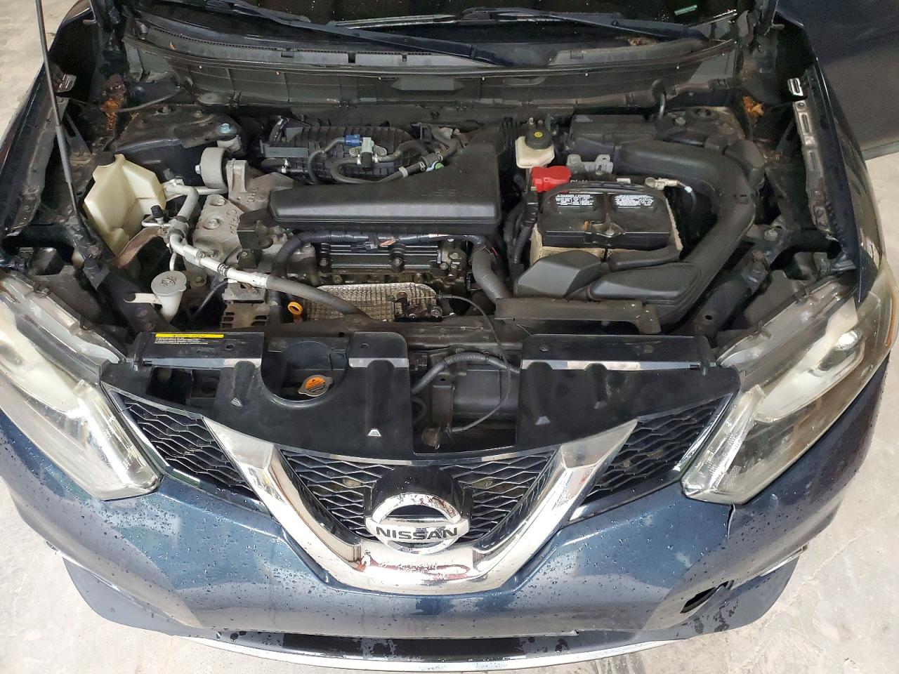 2015 Nissan Rogue Sl Blue vin: 5N1AT2MVXFC776720