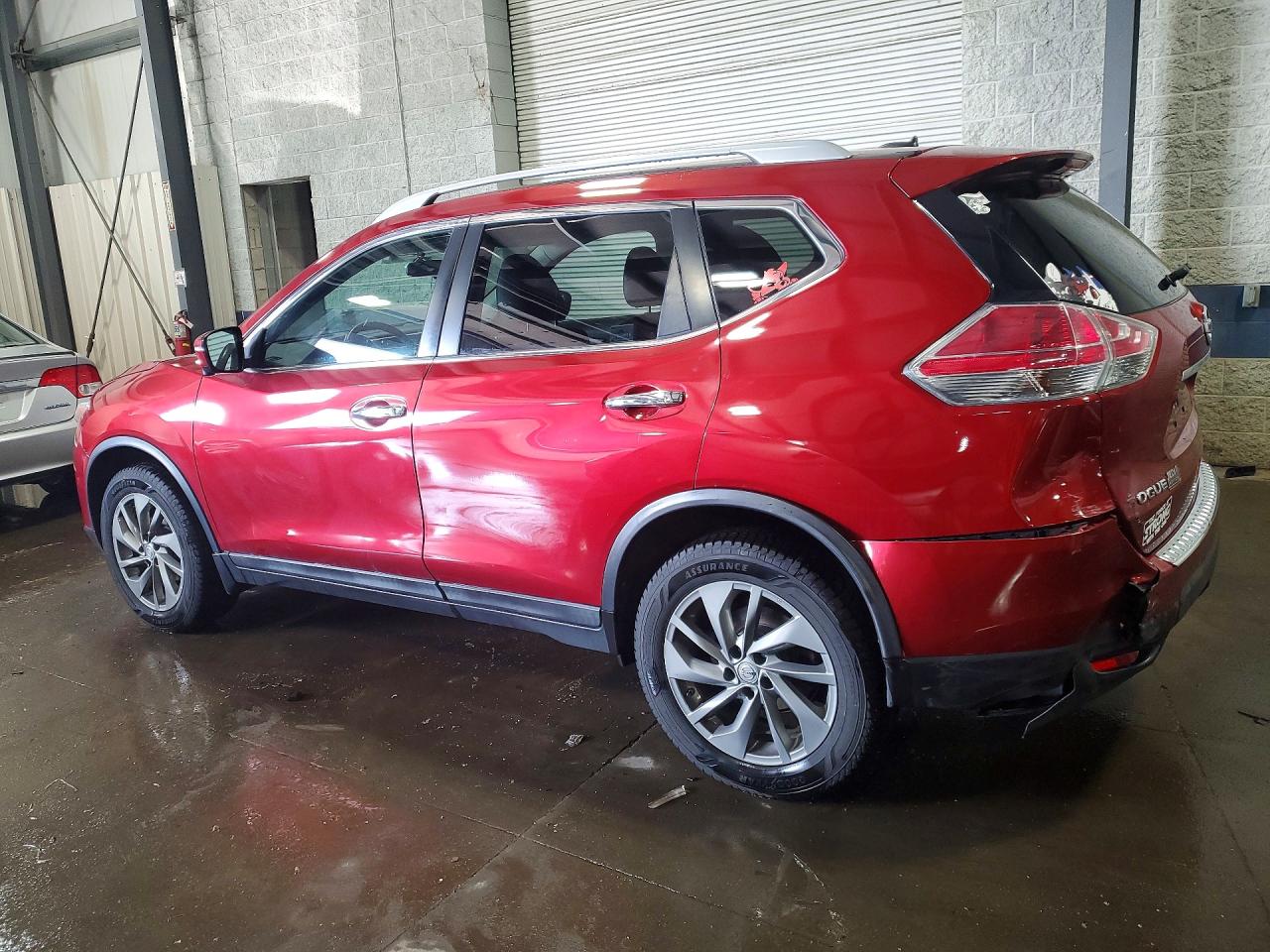 2015 Nissan Rogue Sl Red vin: 5N1AT2MVXFC779732