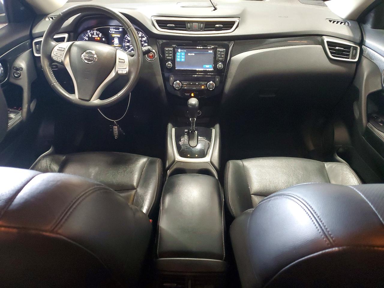 2015 Nissan Rogue Sl Red vin: 5N1AT2MVXFC779732