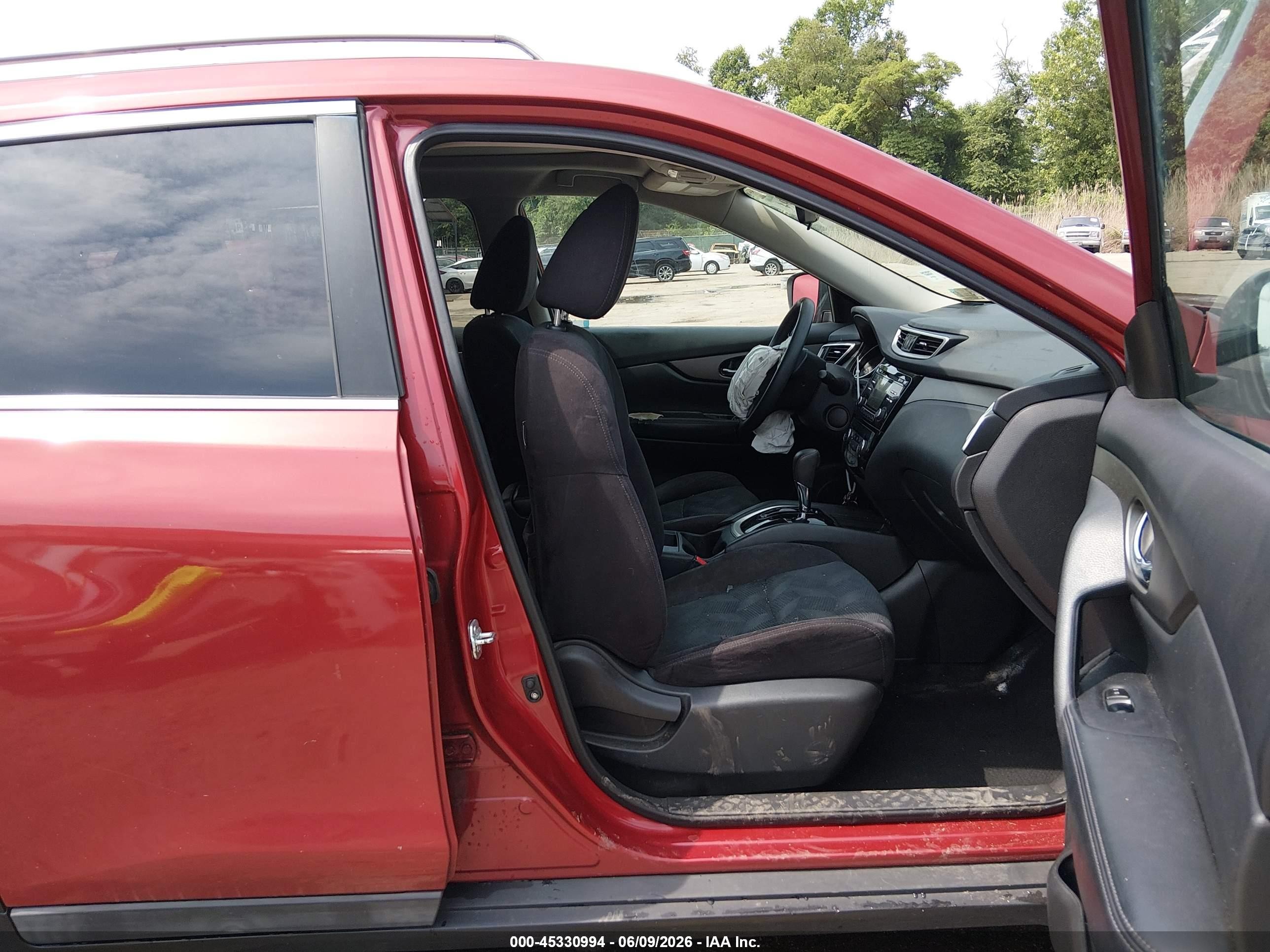 2015 Nissan Rogue Sv Red vin: 5N1AT2MVXFC783151