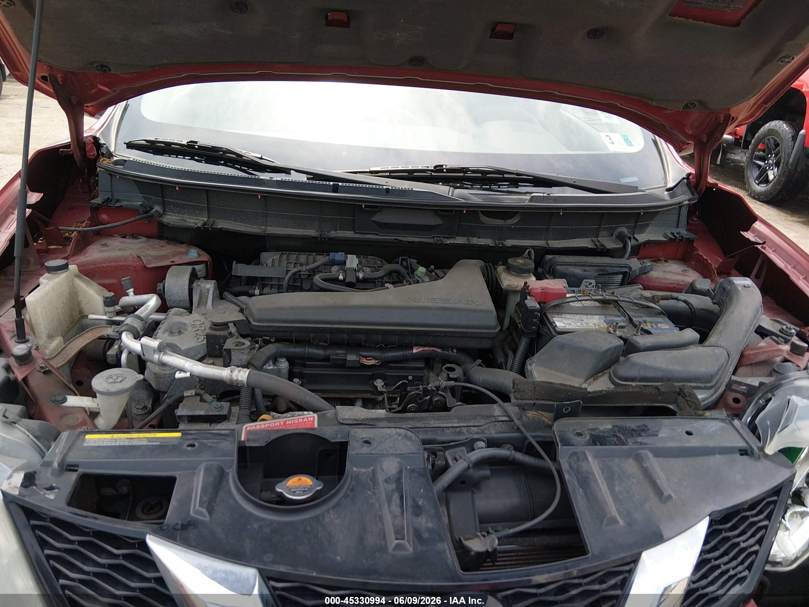 2015 Nissan Rogue Sv Red vin: 5N1AT2MVXFC783151