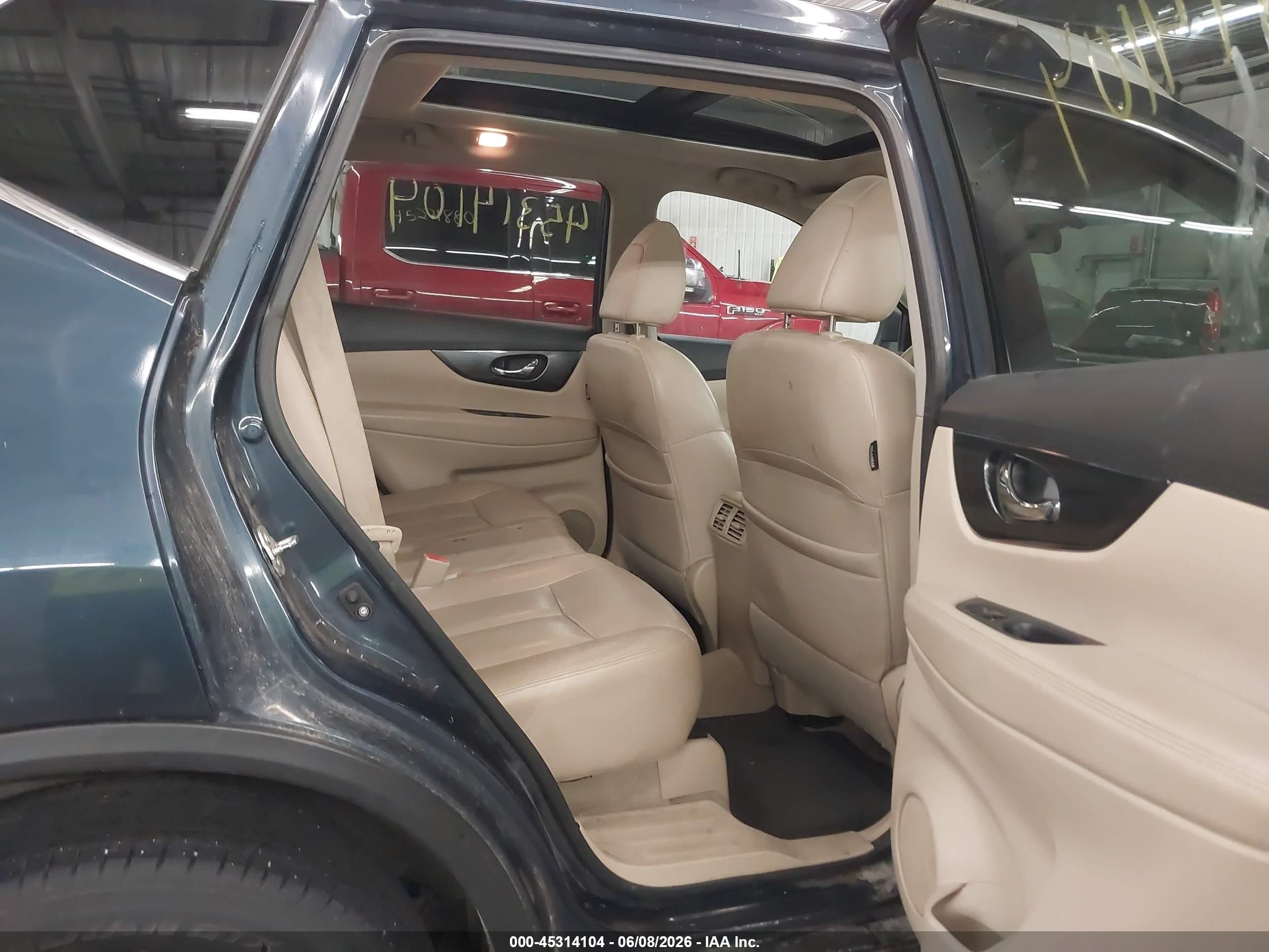 2015 Nissan Rogue Sl Синий vin: 5N1AT2MVXFC785062