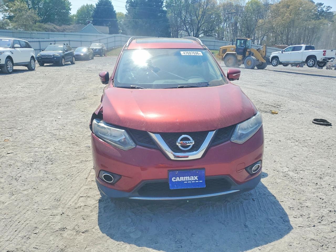 2015 Nissan Rogue S Красный vin: 5N1AT2MVXFC785921