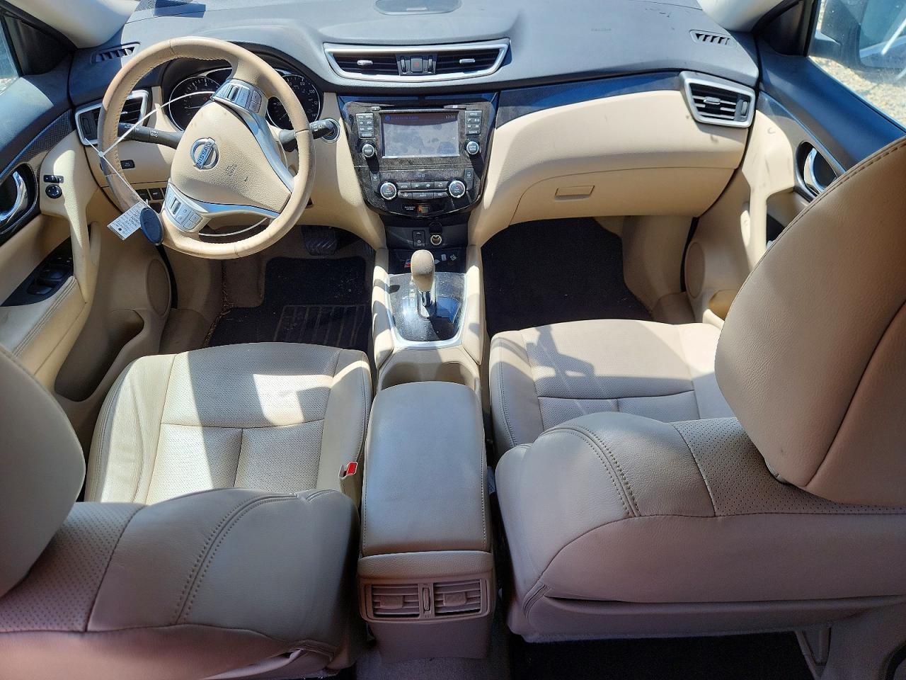 2015 Nissan Rogue Sl Blue vin: 5N1AT2MVXFC790181